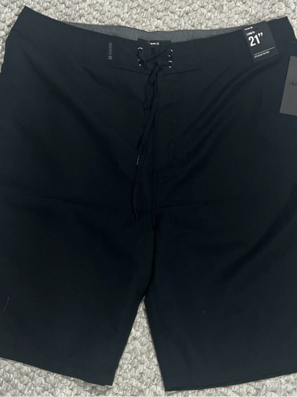 Men’s Hurley Black OAO Gradient 21” Board Shorts 31” NWT